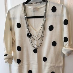 🖤 LOFT Polka Dot sweater 🖤